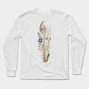 Floral Spoon Long Sleeve T-Shirt